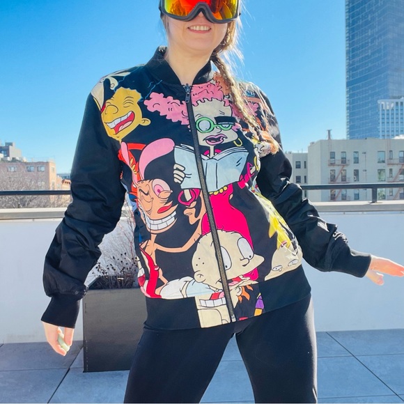 MENS MEMBERS ONLY NICKELODEON BOMBER JACKET Women - Picture 5 of 16